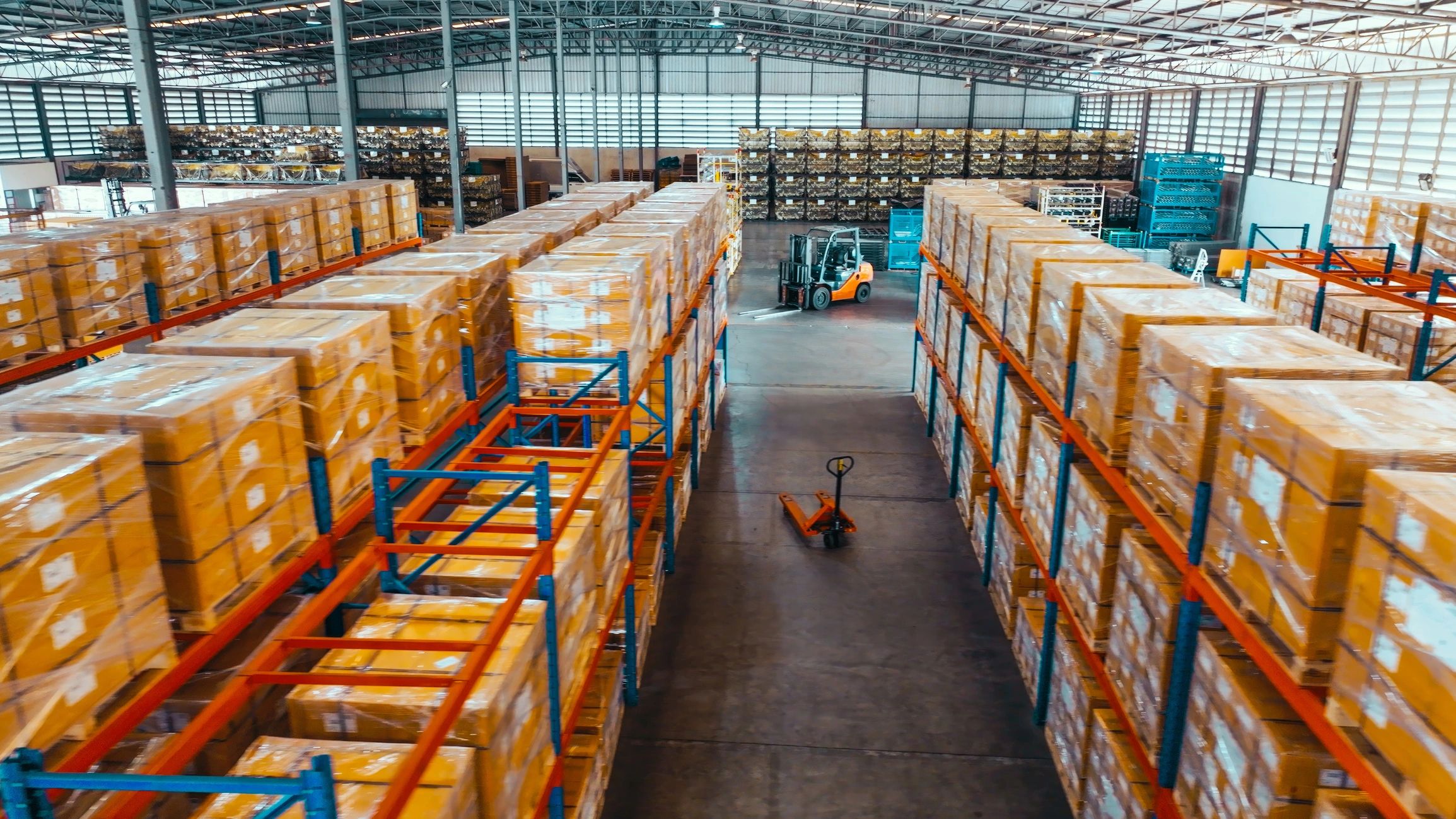 Warehouse and logistics infrastructure supporting industrial supply chains